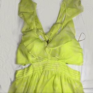 Rampage Green Floral Dress Size L